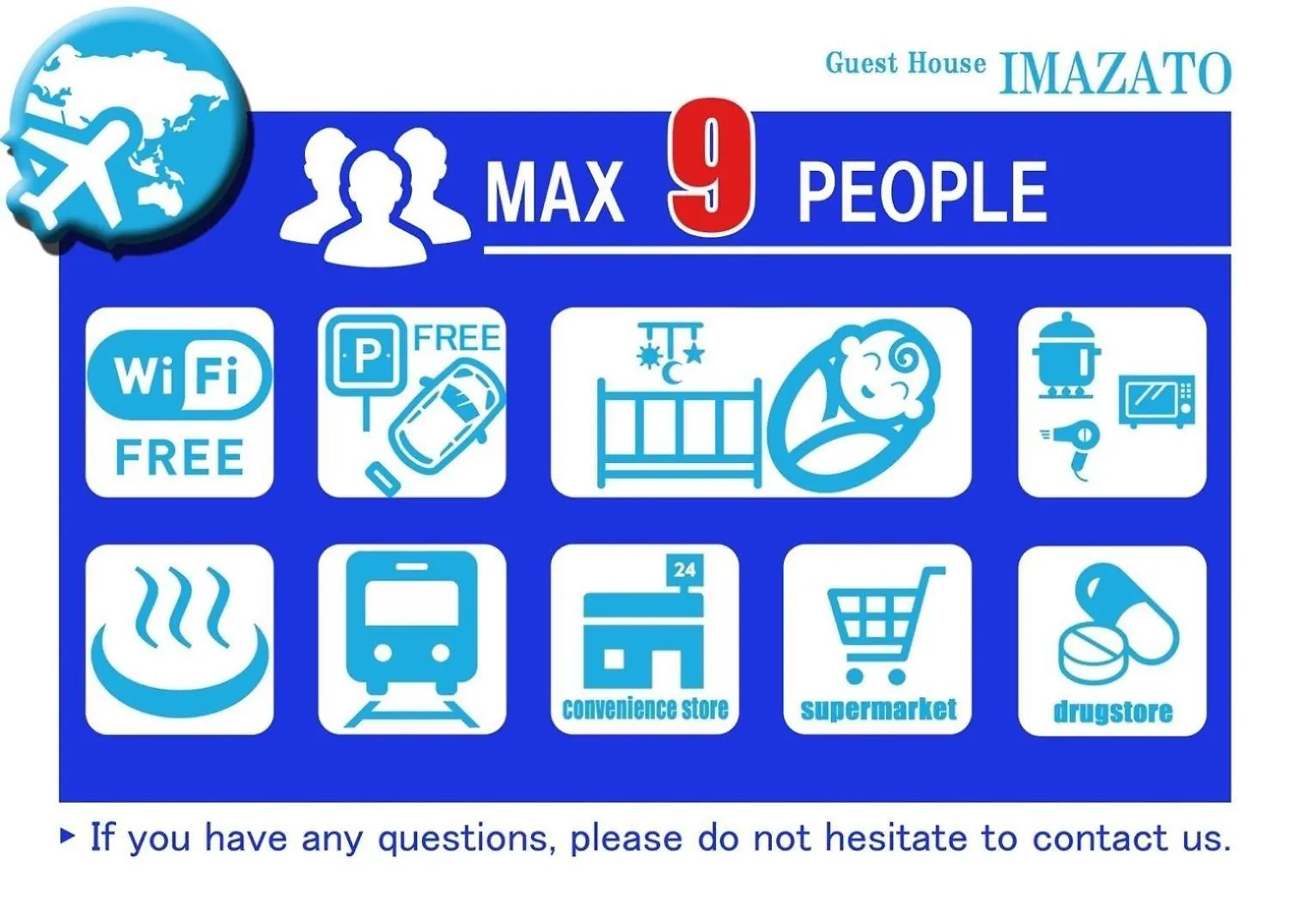 Vakantiehuis Guesthouse Imazato - Vacation Stay 18470 Osaka Japan